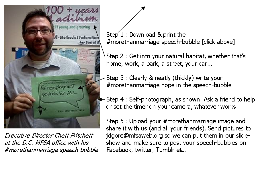 Chett Demonstrates MtM Chett holds his #morethanmarriage ideal to share with the camera.