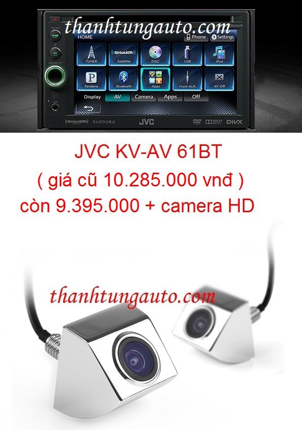 màn hình dvd jvc cho xe giá SỐC tại Thanhtungauto