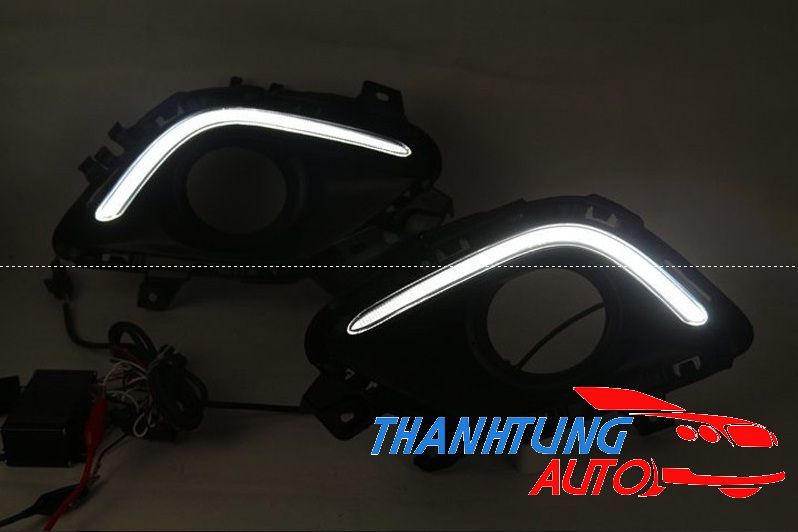 Ốp đèn gầm Led cho xe Mazda 6-2014 mẫu Led khối, thanhtungauto
