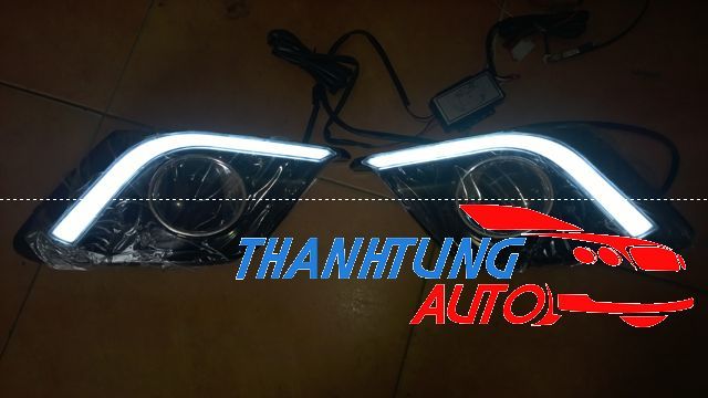 Ốp đèn gầm Led cho xe Mazda 3 - 2015 mẫu Led khối